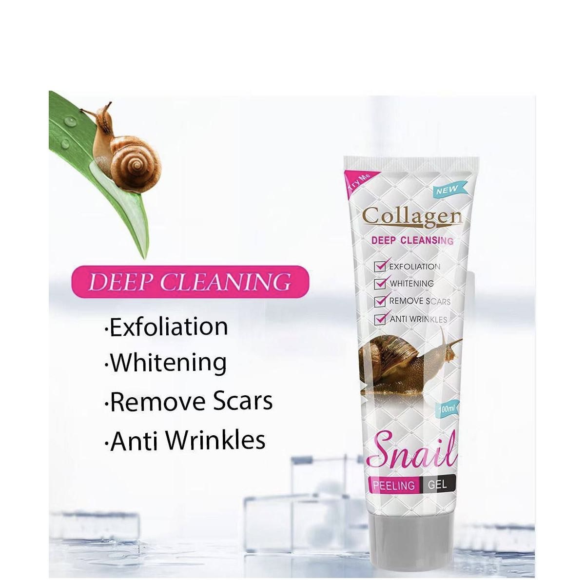 ژل لایه‌بردار حلزون کلاژن برای صورت و بدن برند Collagen