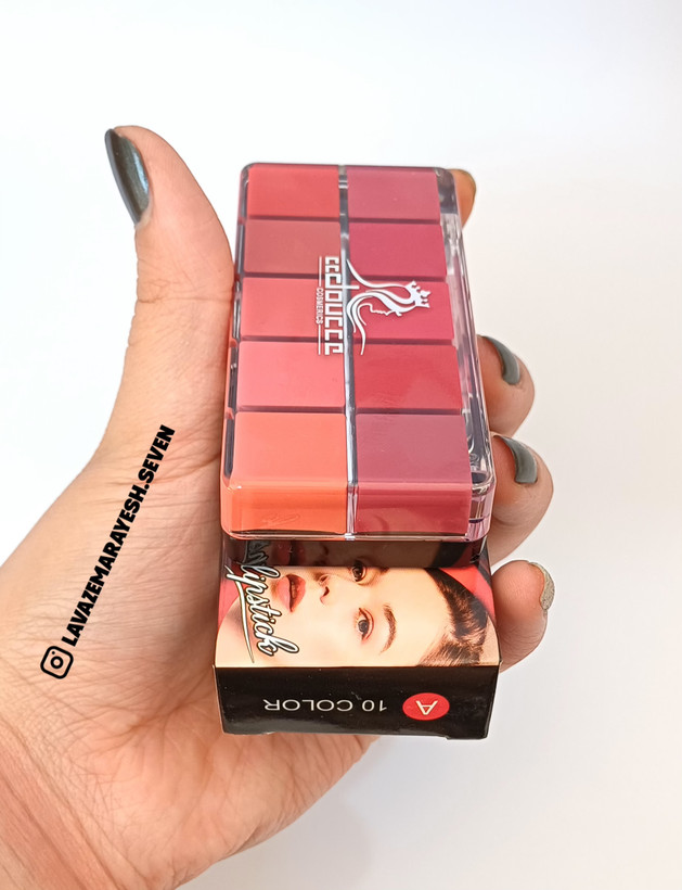 پالت رژلب 10 رنگ دوسه Doucce Lipstick سری AوB