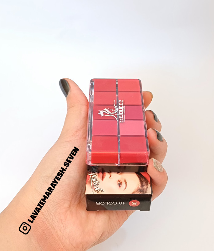 پالت رژلب 10 رنگ دوسه Doucce Lipstick سری AوB